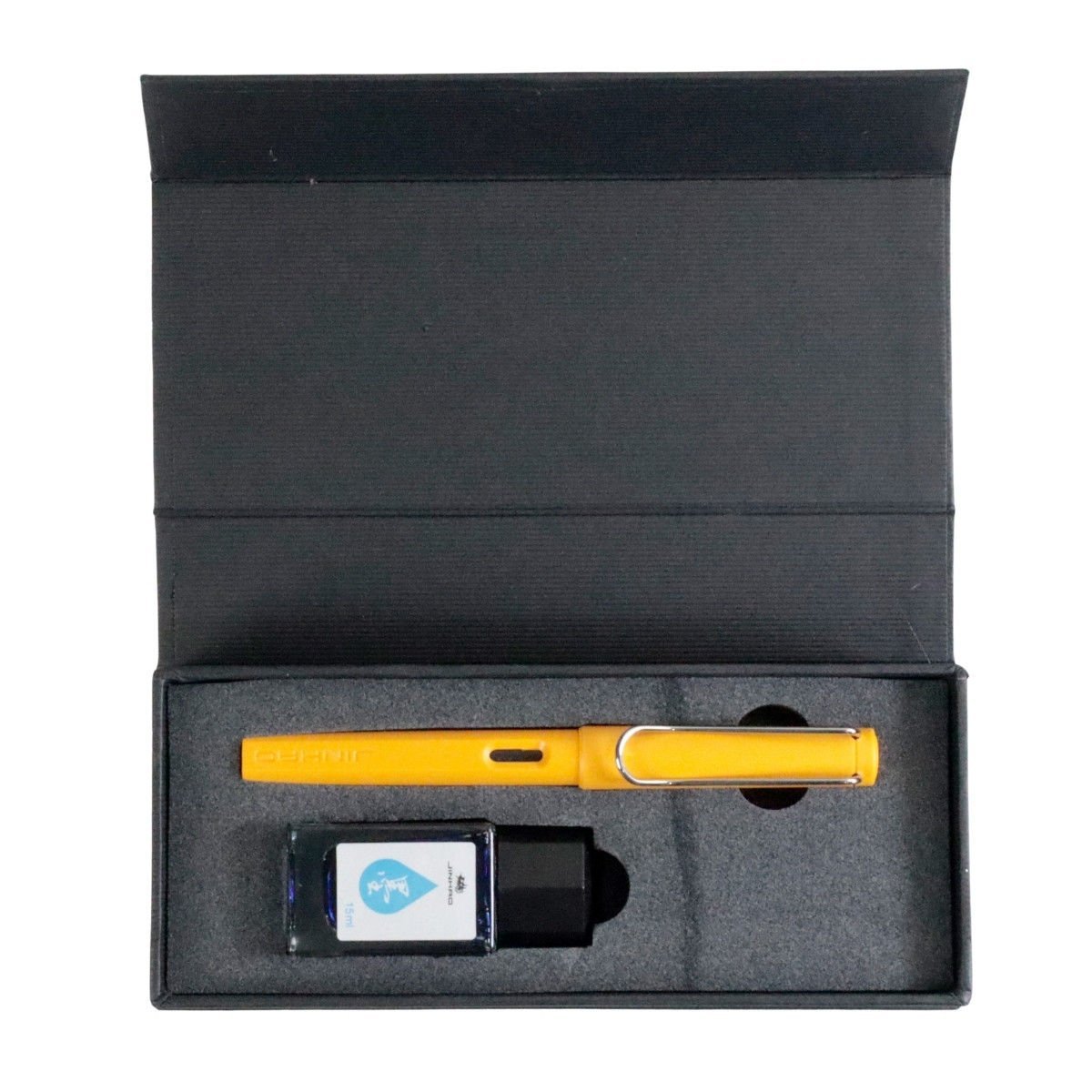 Jinhao Dolma Kalem Seti 15ml Mürekkepli Kutulu Turuncu