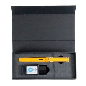 Jinhao Dolma Kalem Seti 15ml Mürekkepli Kutulu Turuncu