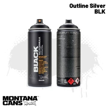 Montana Black Sprey Boya 400ml BLK Outline Silver