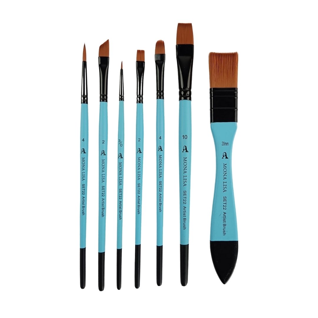 Mona Lisa Çok Amaçlı Sanatsal Fırça Seti 7li No 22 - 371,00 TL