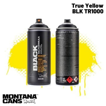 Montana Black Sprey Boya 400ml BLK TR1000 True Yellow