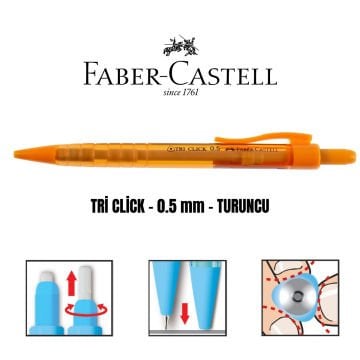 Faber-Castell Tri Click Versatil 0.5mm Turuncu