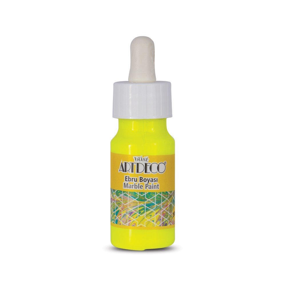 Artdeco Hazır Ebru Boyası 30ml 91 Neon Sarı