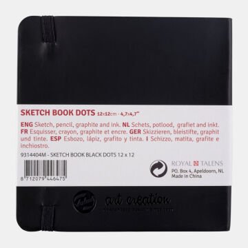 Talens Art Creation Eskiz Bloğu Sert Kapak Dots 80gr 12x12cm 80yp