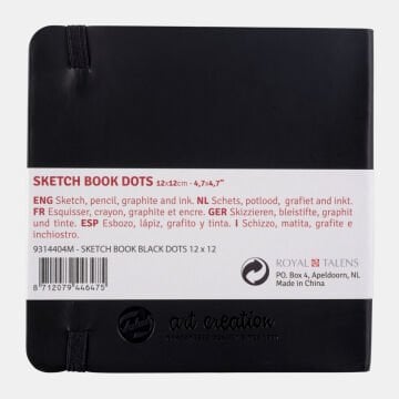 Talens Art Creation Eskiz Bloğu Sert Kapak Dots 80gr 12x12cm 80yp