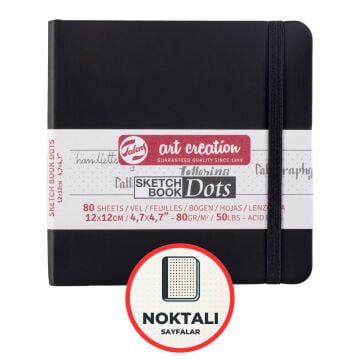Talens Art Creation Eskiz Bloğu Sert Kapak Dots 80gr 12x12cm 80yp
