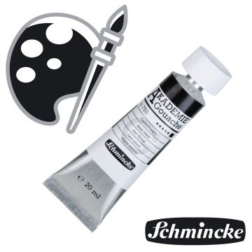 Schmincke Akademie Guaj Boya 20ml 750 Deep Black