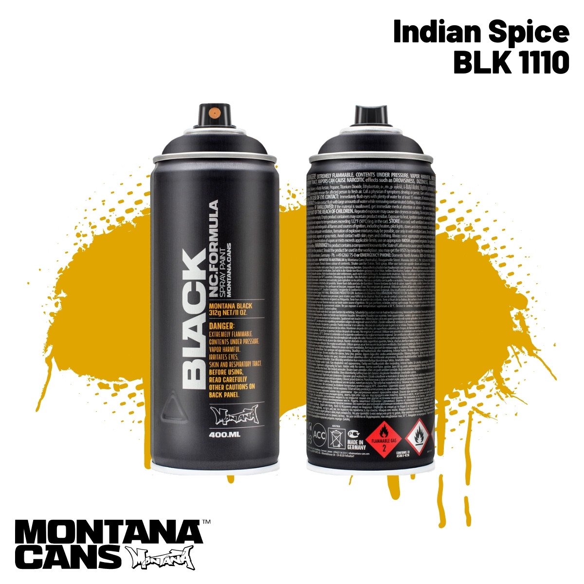 Montana Black Sprey Boya 400ml BLK1110 Indian Spice