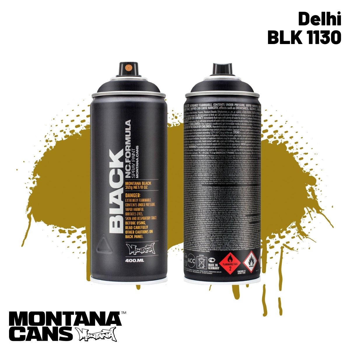 Montana Black Sprey Boya 400ml BLK1130 Delhi