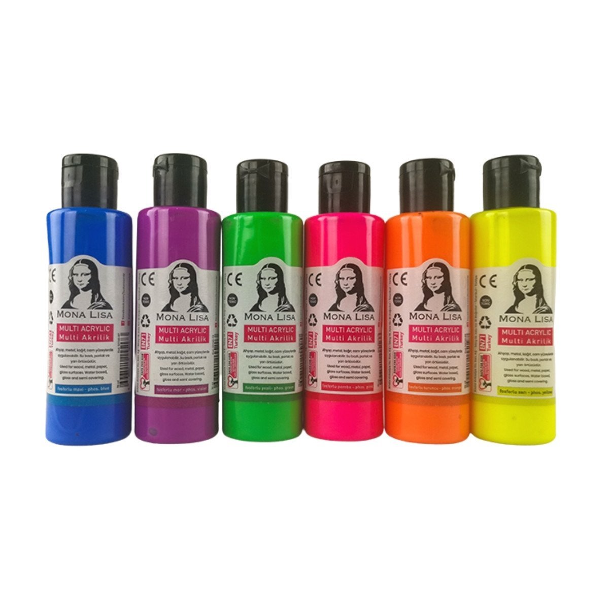 Mona Lisa Akrilik Boya Seti Multi Neon 70ml 6 Renk