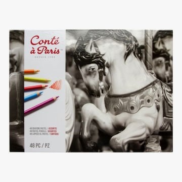Conté à Paris Pastel Kalem Seti Metal Kutu 48li