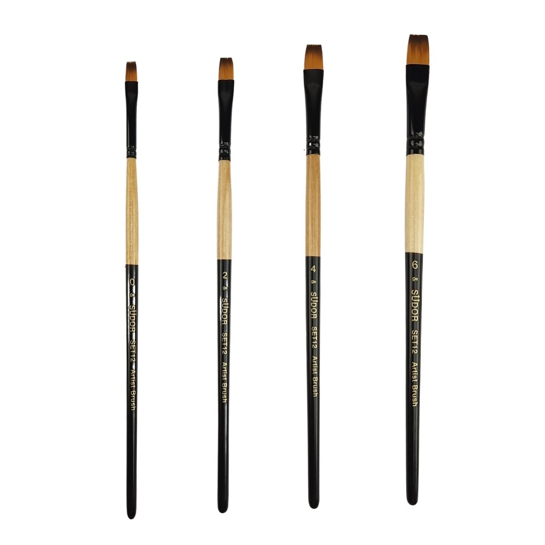 Südor 4lü Hobi Fırçası Set 12
