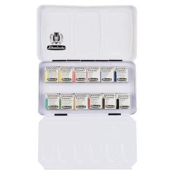 Schmincke Akademie Aquarell Sulu Boya Seti Yarım Tablet 12li 75112