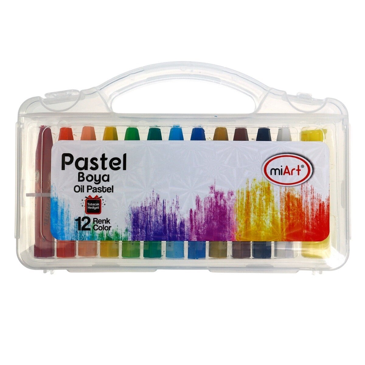miArt Pastel Boya 12 Renk Çantalı