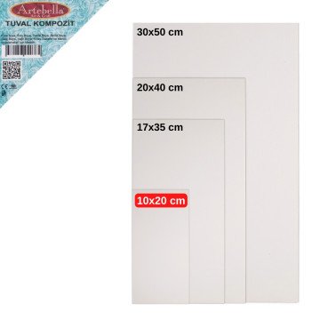 Artebella Pres Tuval Kompozit 10x20cm