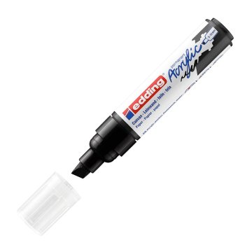 Edding 5000 Akrilik Markör 5-10mm Kesik Uç Siyah