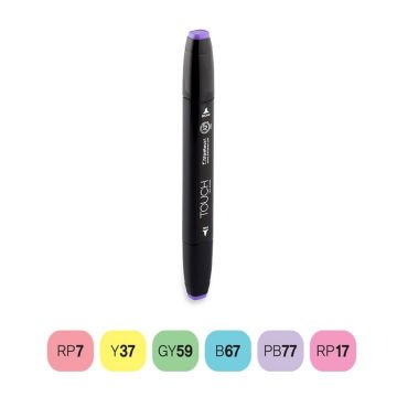 Shinhanart Touch Twin Marker 6li Set Pastel Renkleri