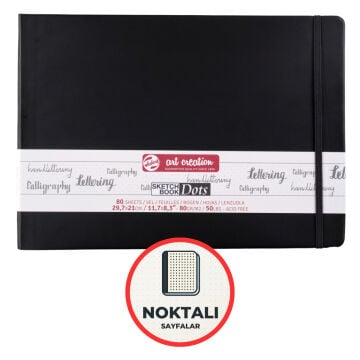 Talens Art Creation Eskiz Bloğu Sert Kapak Dots 80gr 29.7x21cm 80yp