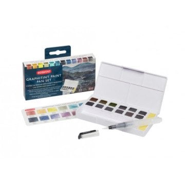 Derwent Graphitint 12 Renk Tablet Suluboya Seti
