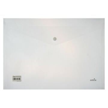 Umix Çıtçıtlı Şeffaf Zarf Dosya A4 Şeffaf Eco