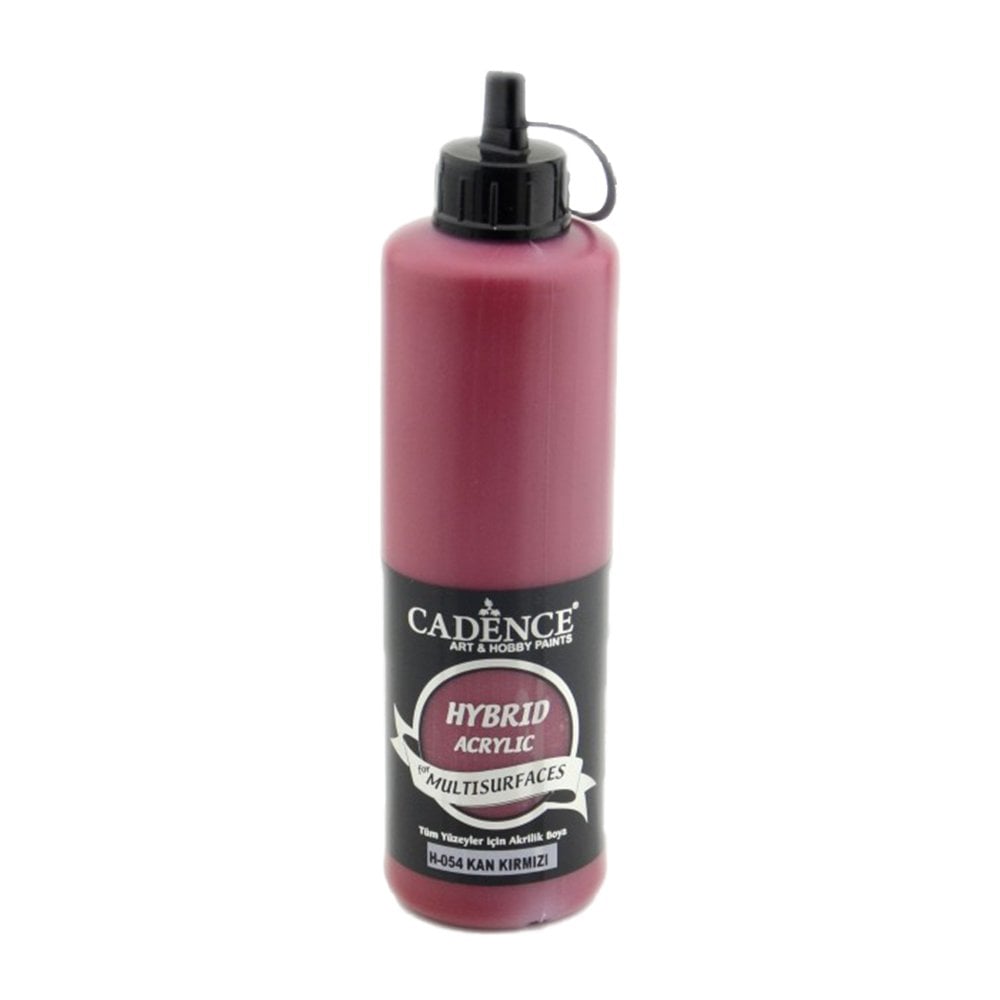 Cadence Akrilik Boya Hybrid Multisurface 500ml H054 Kan Kırmızı