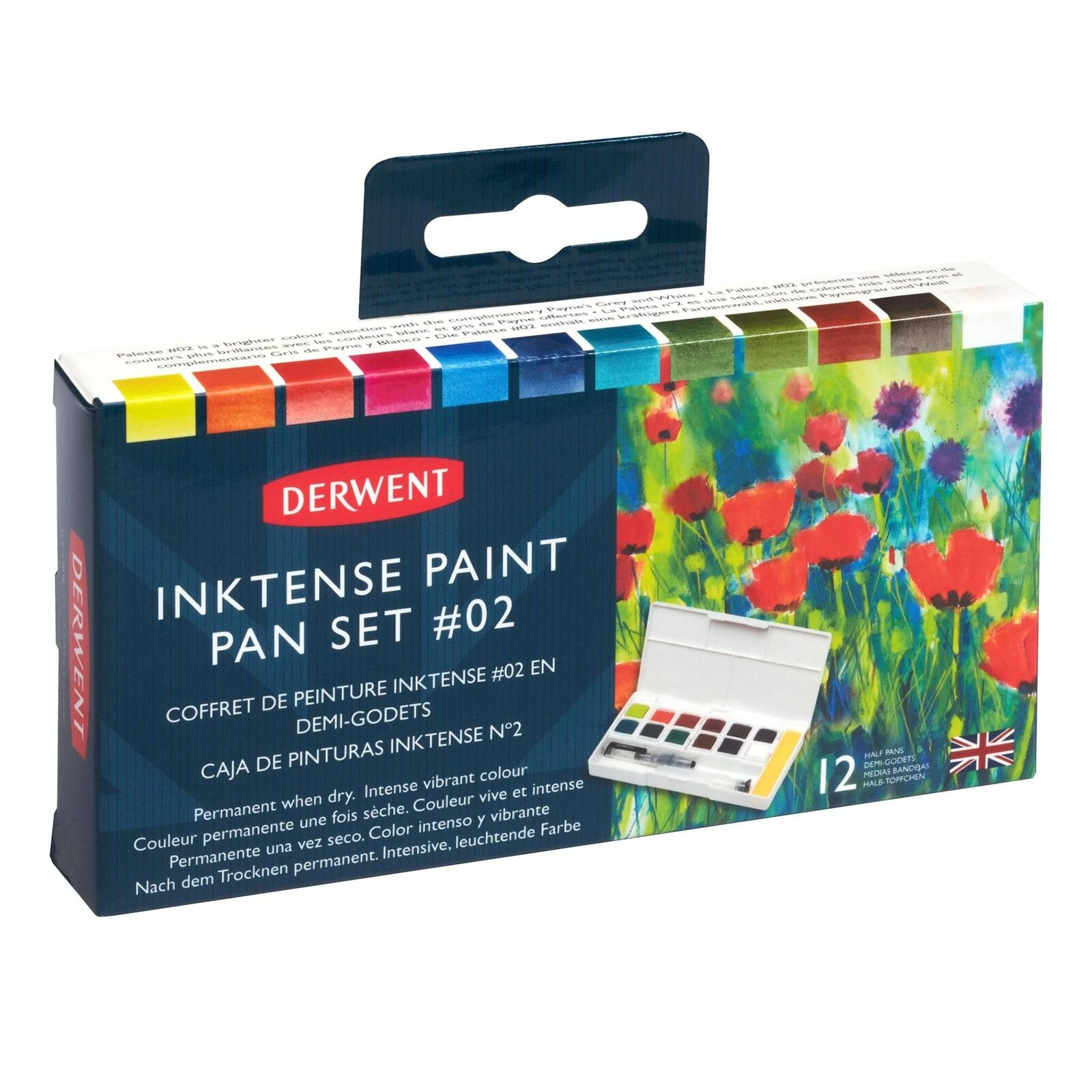 Derwent Inktense 12 Renk Tablet Sulu Boya Seti No 2