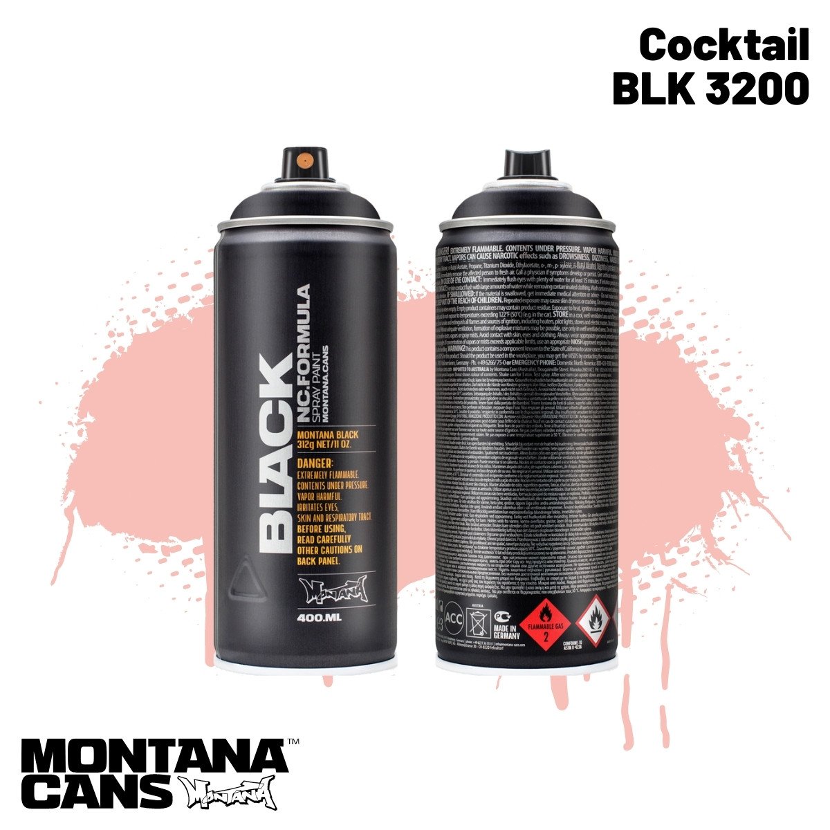 Montana Black Sprey Boya 400ml BLK3200 Cocktail