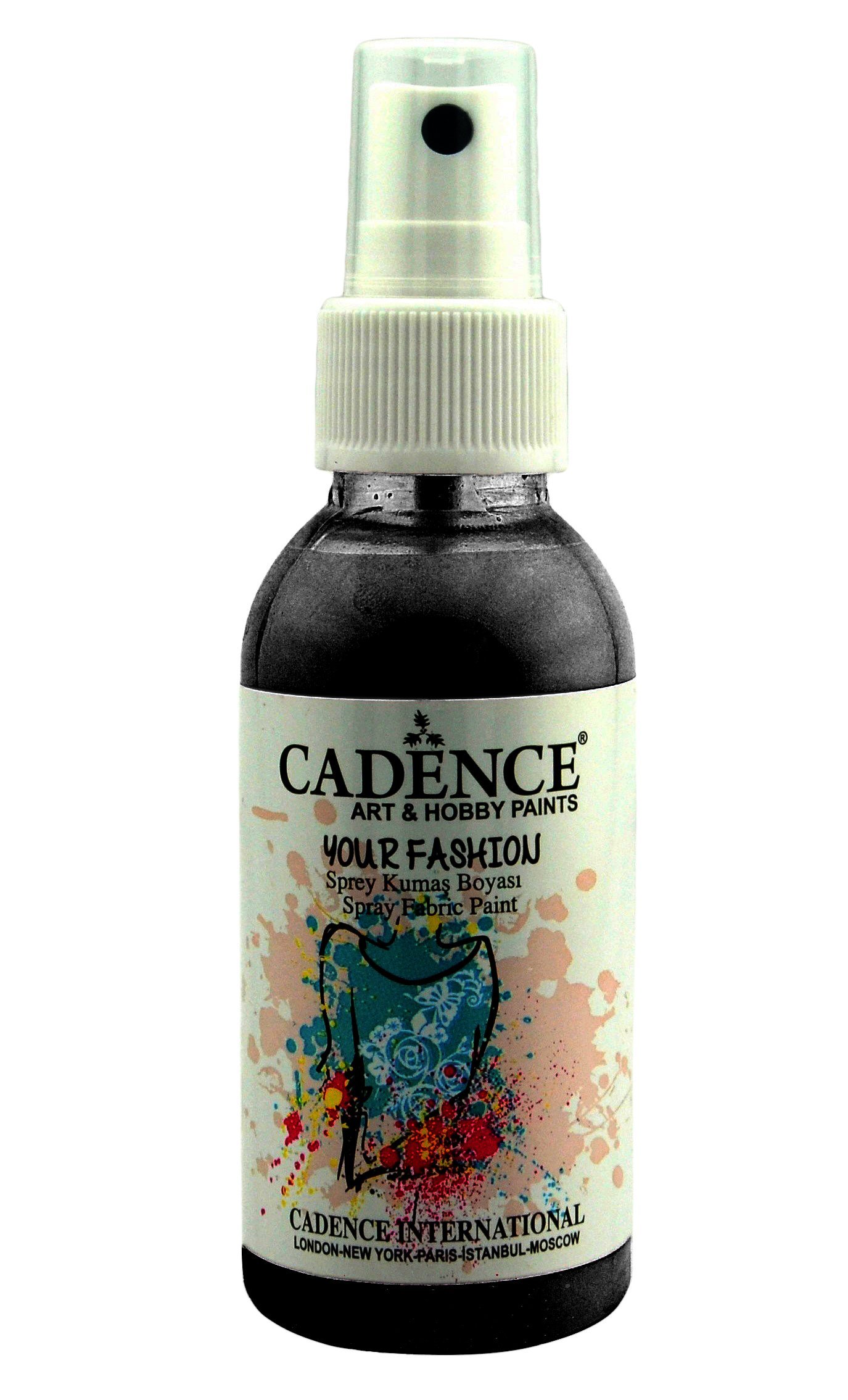 Cadence Your Fashion Sprey Kumaş Boyası 100ml 1119 Siyah