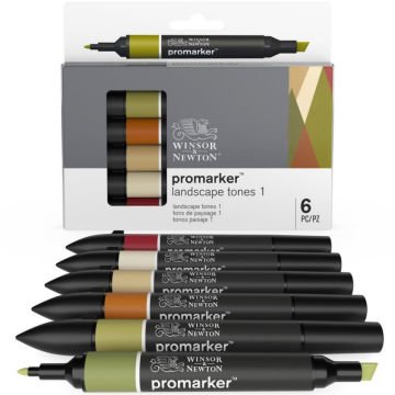 Winsor Newton Promarker Set Landscape 6lı
