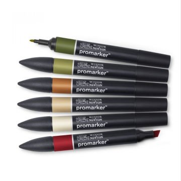 Winsor Newton Promarker Set Landscape 6lı