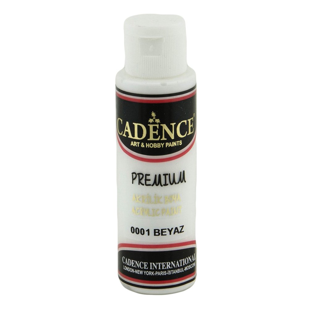 Cadence Akrilik Boya 70ml 0001 Beyaz