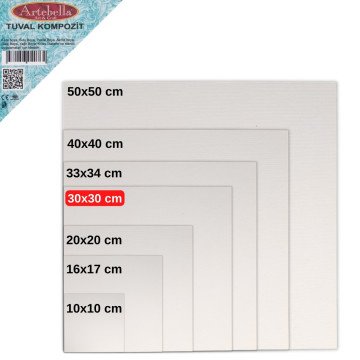 Artebella Pres Tuval Kompozit 30x30cm