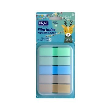 Kraf İndex Film (PP) 12x45mm 5li x30yp Pop-up Pastel 51248-1