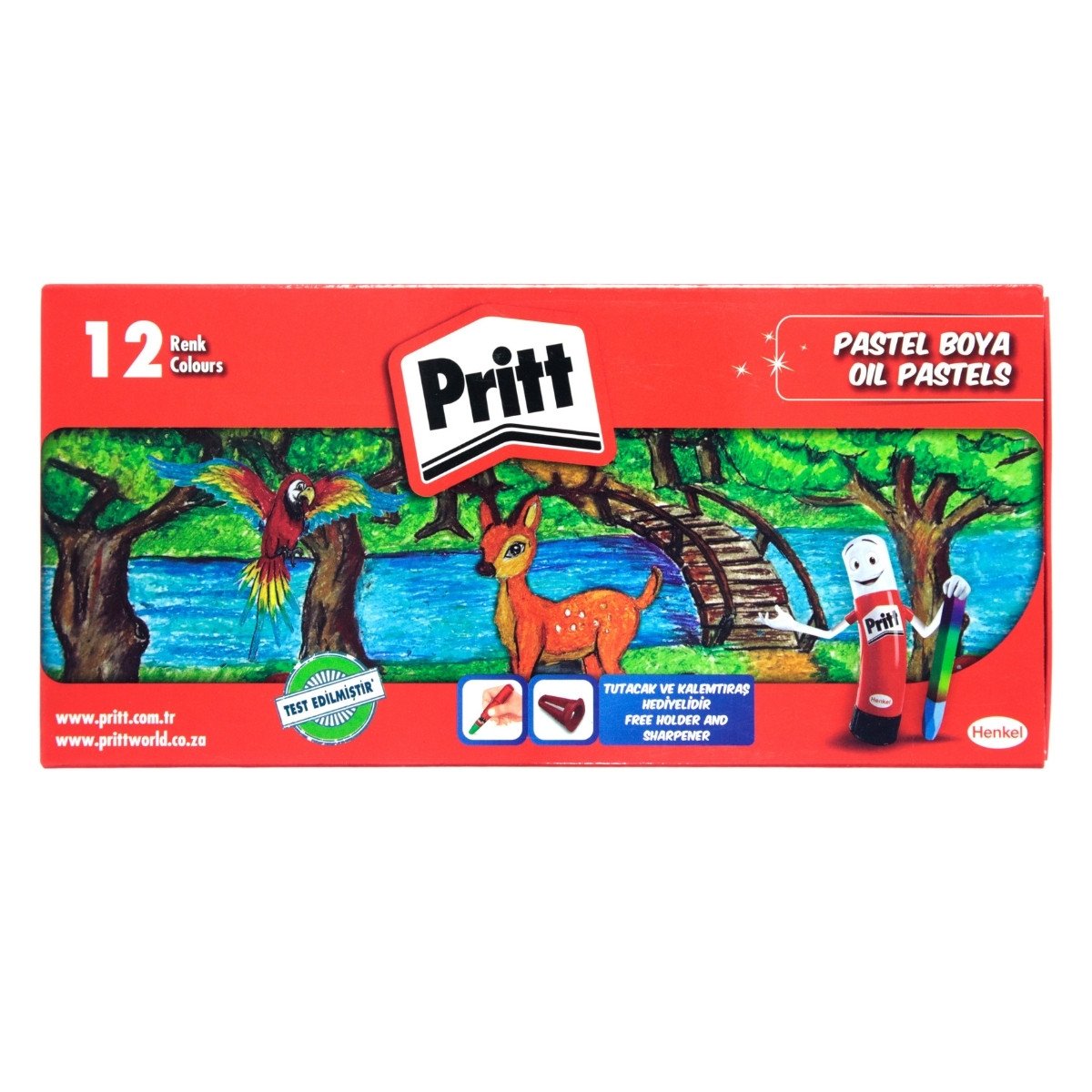 Pritt Pastel Boya 12 Renk Karton Kutu