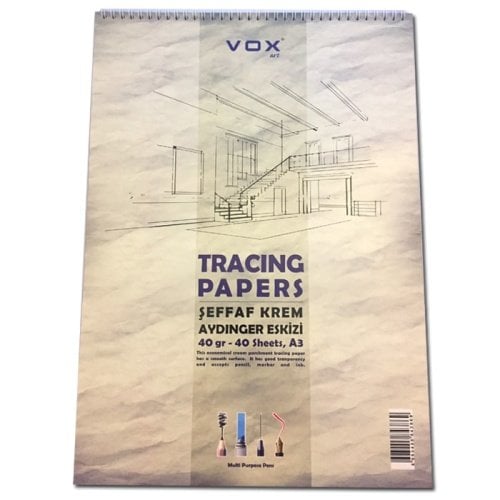 Vox Aydinger Eskiz Defteri Sarı A3 40 Gr 40 Sayfa