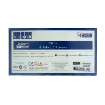 Südor Ebru Boyası Set 10x25ml Damlalıklı
