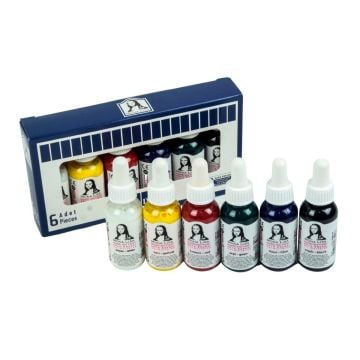 Südor Ebru Boyası Set 10x25ml Damlalıklı