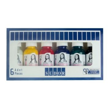 Südor Ebru Boyası Set 10x25ml Damlalıklı