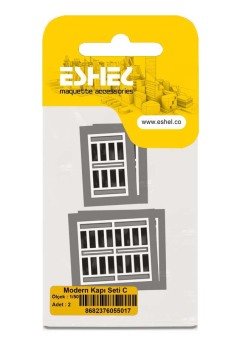 Eshel Maket Modern Kapı Seti C 1/50 2li