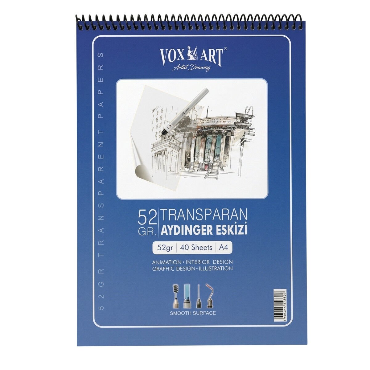 Vox Aydinger Eskiz Defteri A4 52gr 40syf