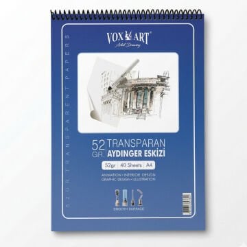 Vox Aydinger Eskiz Defteri A4 52 Gr 40 Sayfa