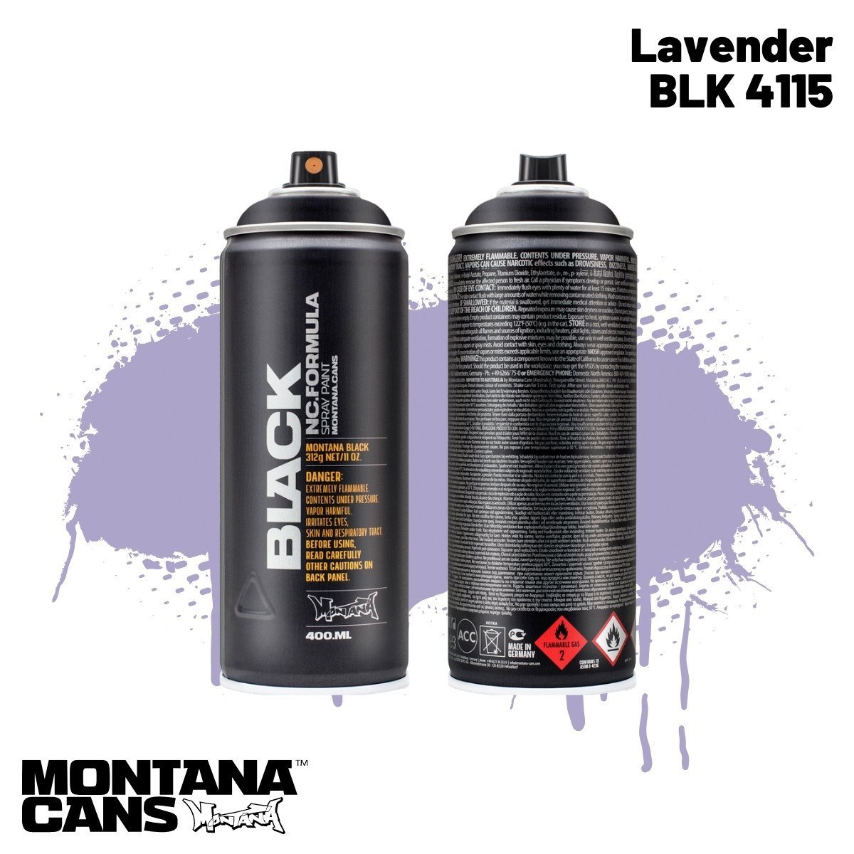 Montana Black Sprey Boya 400ml BLK4115 Lavender