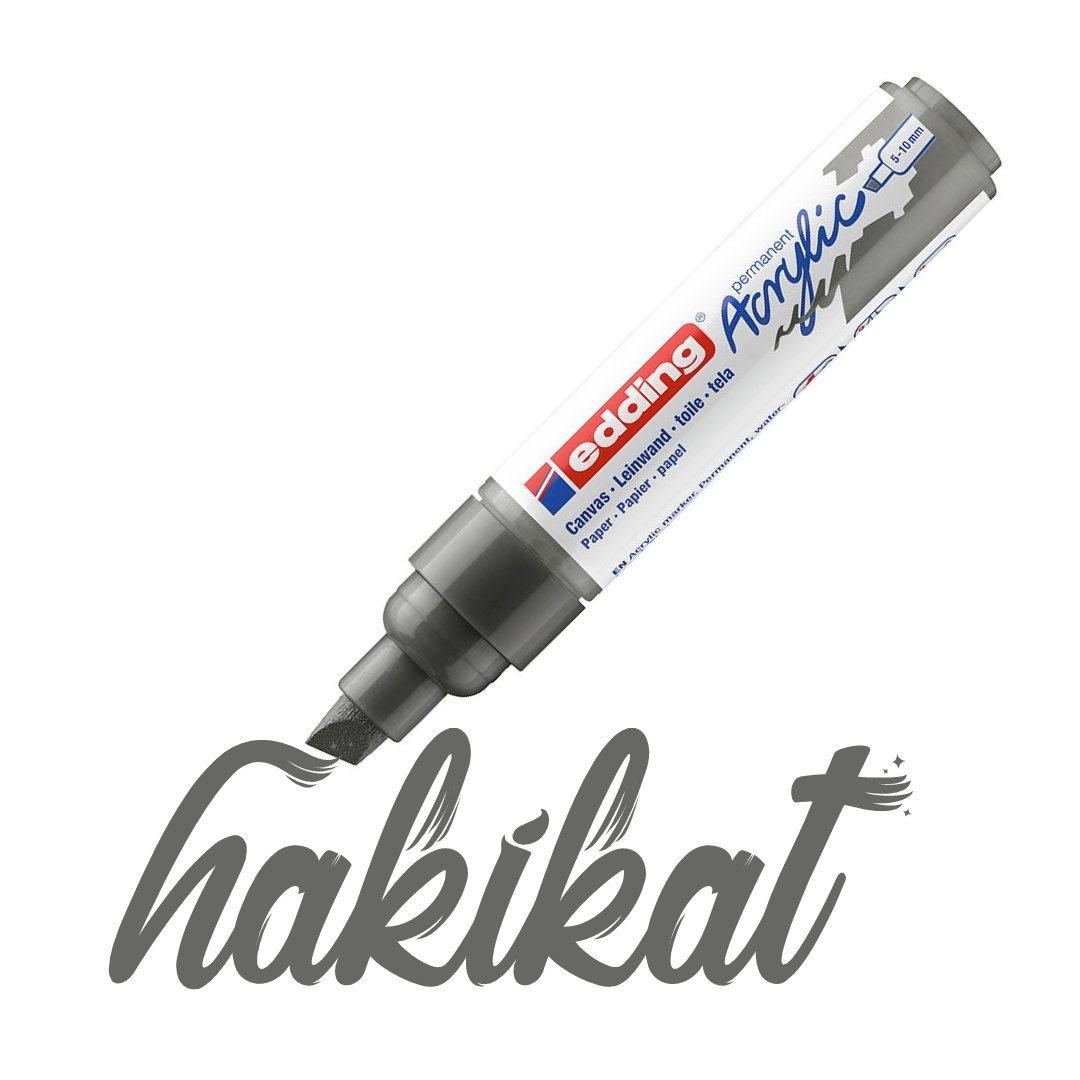 Edding 5000 Akrilik Markör 5-10mm Kesik Uç Antrasit