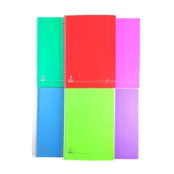 Hakikat PP Kapak Spiralli Okul Defteri Profesyonel A4 60gr 120yp Çizgisiz