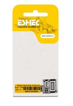 Eshel Maket Modern Set D Kapı 1/200 2li