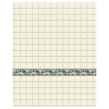 Eshel Maket Çiçekli Banyo Duvar Fayansı Karton 1/50 3lü
