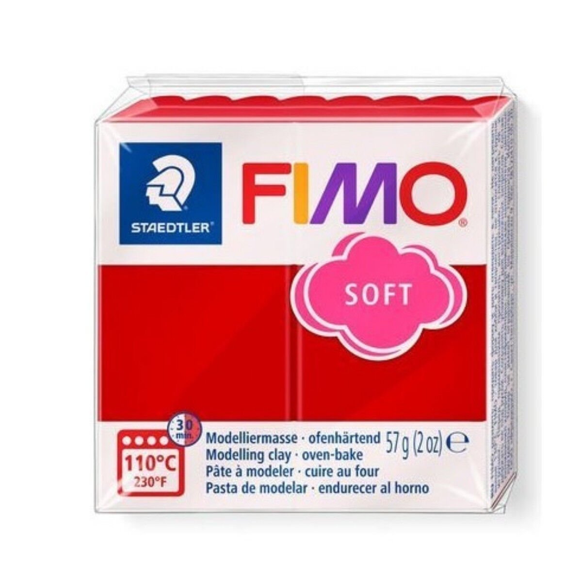 Fimo Soft Polimer Kil 57gr 2 Christmas Red