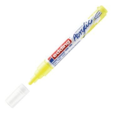 Edding 5100 Akrilik Markör 2-3mm Yuvarlak Uç Fosforlu Sarı