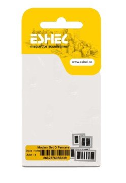 Eshel Maket Modern Set D Pencere 1/200 4lü