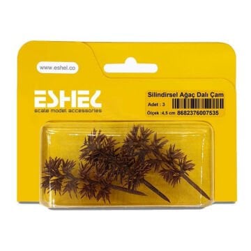 Eshel Maket Silindirsel Ağaç Dalı Çam 4,5cm 3lü
